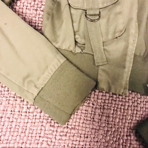 Khaki Bomber Jacket - Picture 3 of 5